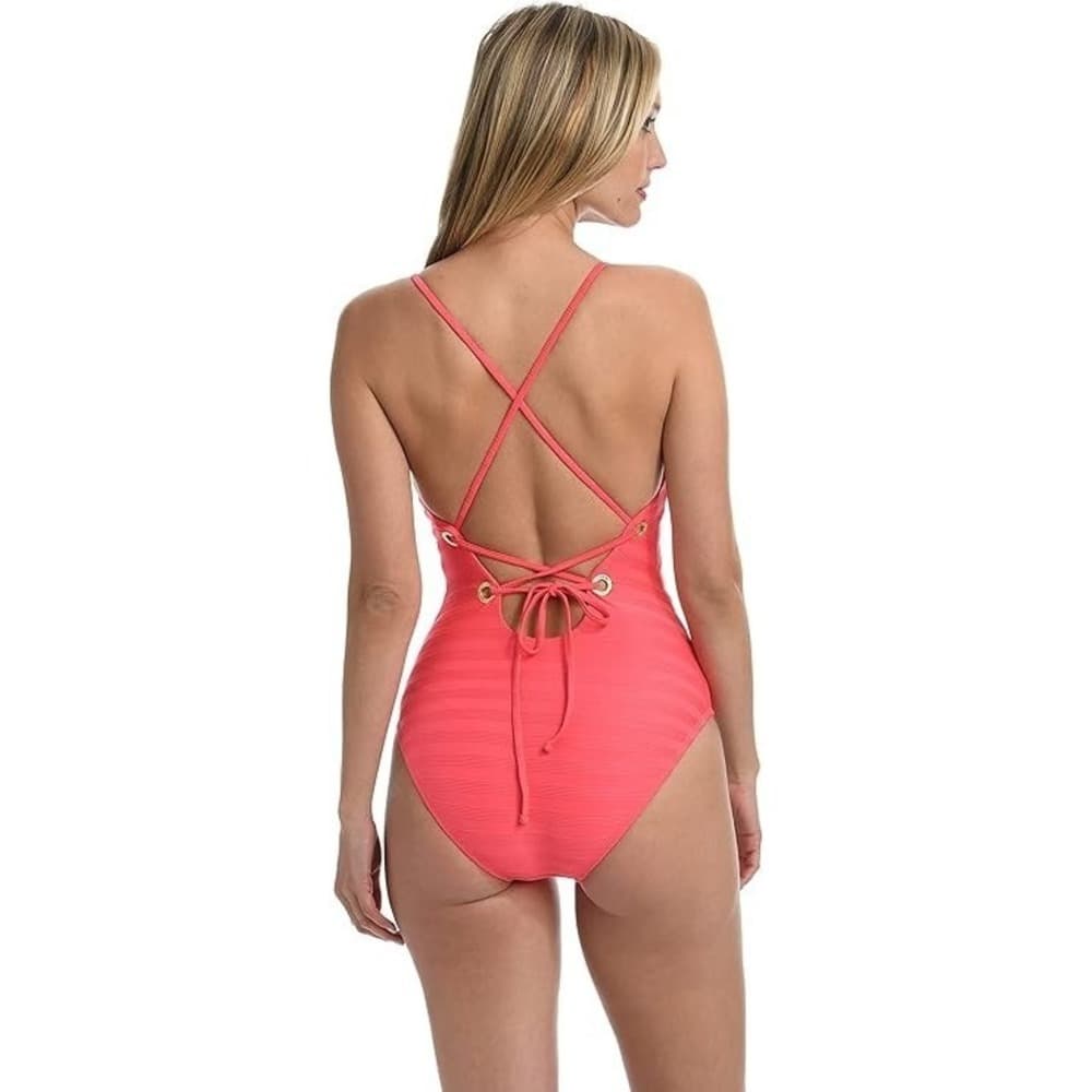 La Blanca Women's Rouched Body Lingerie Mio One Piece Swimsuit, Size 14 - Thumbnail 4