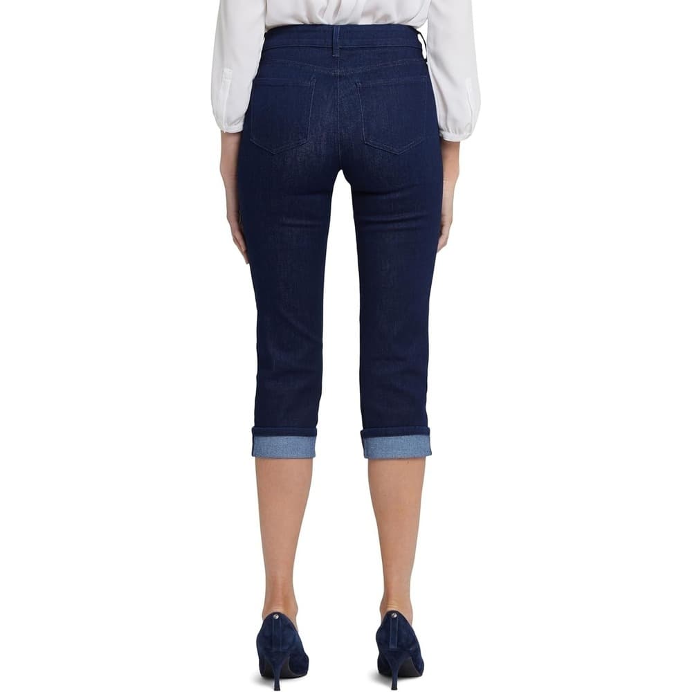 NYDJ Womens Marilyn Crop Cuff 21" Inseam Jeans, Rinse, 16 - Thumbnail 3