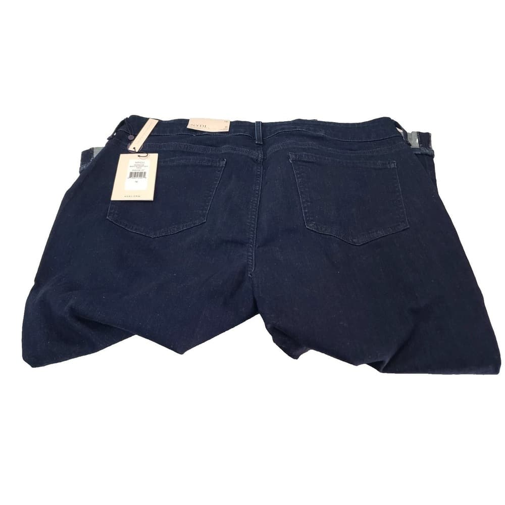 NYDJ Womens Marilyn Crop Cuff 21" Inseam Jeans, Rinse, 16 - Thumbnail 7