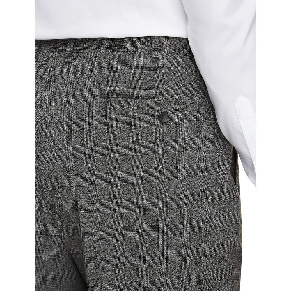 J.M. HAGGAR CLASSIC FIT FLAT FRONT DRESS PANT BIG & TALL,HEATHER GREY, 60W X32L - Thumbnail 3