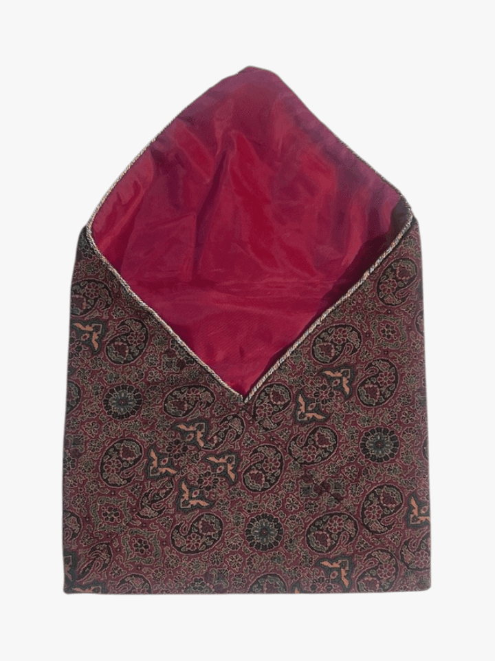 Vintage Tapestry Clutch Bag with Embroidered and Bead Design - Thumbnail 2