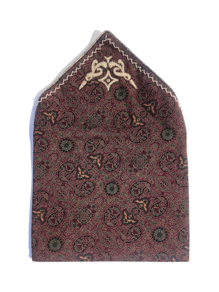 Vintage Tapestry Clutch Bag with Embroidered and Bead Design - Thumbnail 3
