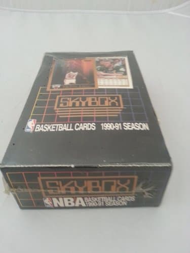 NBA Skybox 1990-91 Season Basketball Series 1 Trading Card WAX Box (36 Packs) - Thumbnail 2