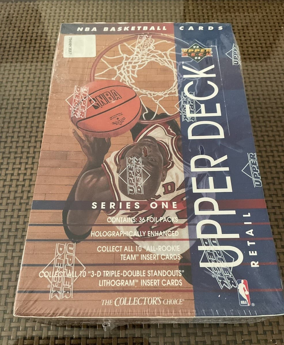1993-94 Upper Deck Basketball Series One Sealed Wax Box - 36 Packs