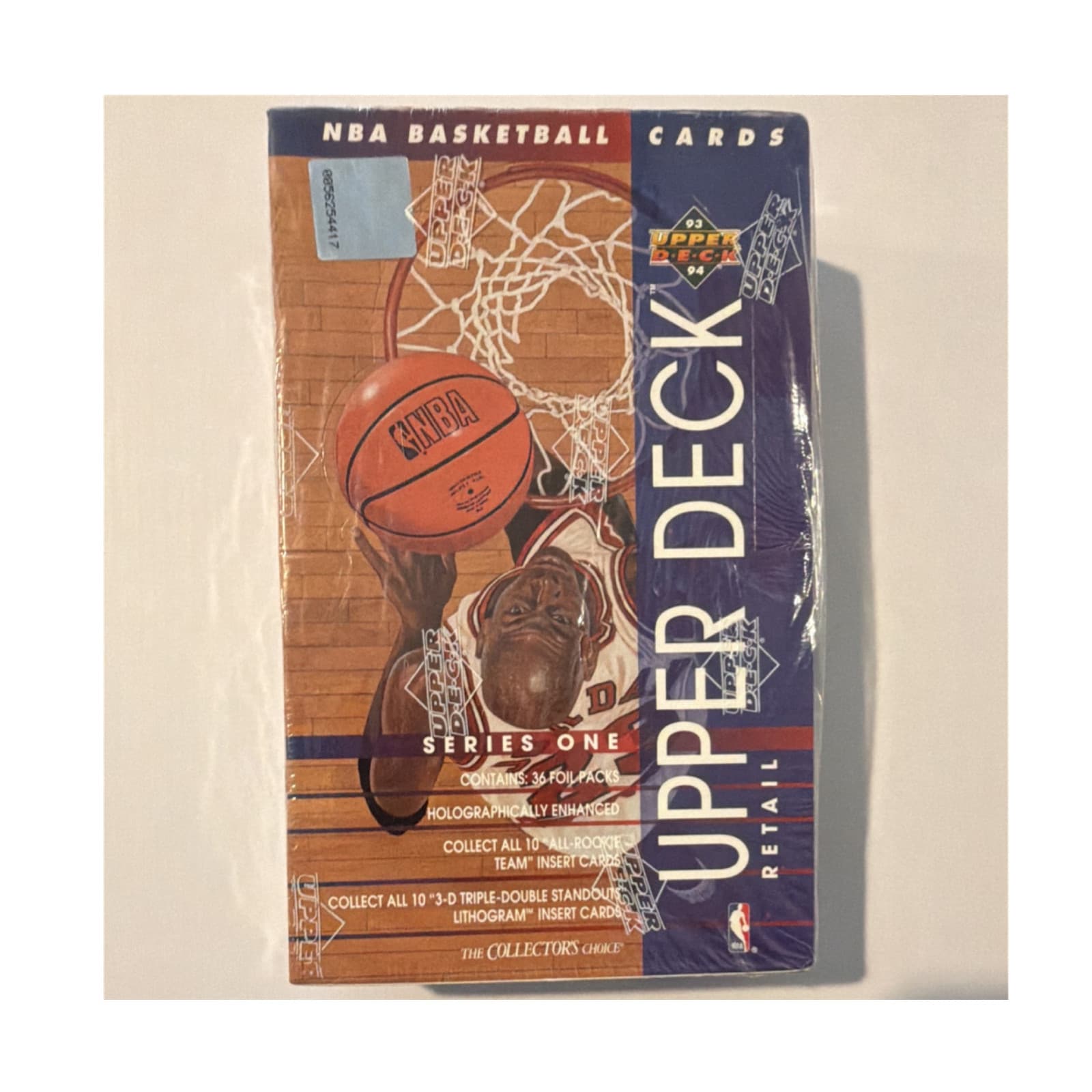 1993-94 Upper Deck Basketball Series One Sealed Wax Box - 36 Packs - Thumbnail 6