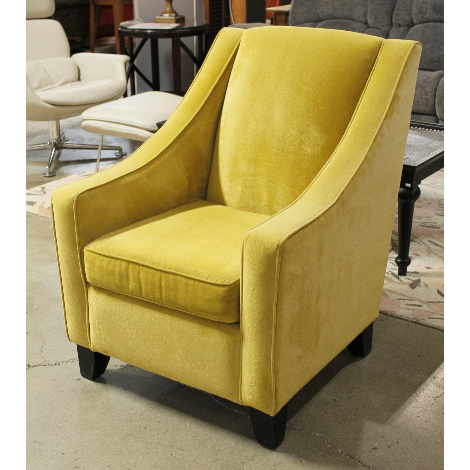 Pacific Furniture Yellow Track Arm Chair - Yellow - Thumbnail 2