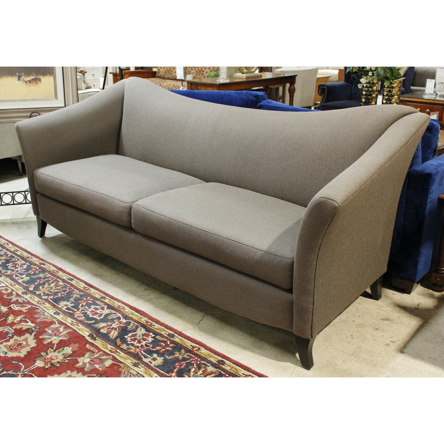 Lazar Industries Reverse Camel-Back Sofa - Dark Gray - Thumbnail 2