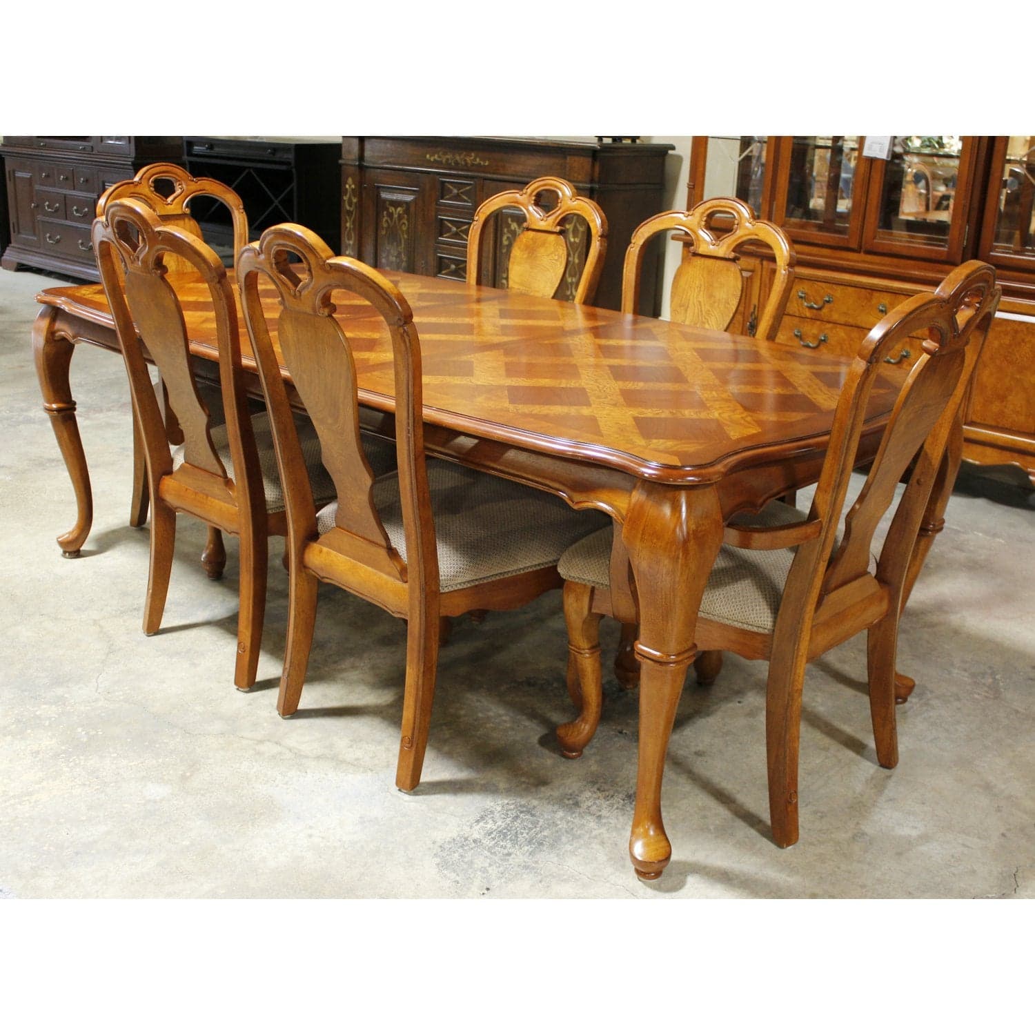 Parquet Dining Table w/6 Chairs - Thumbnail 2