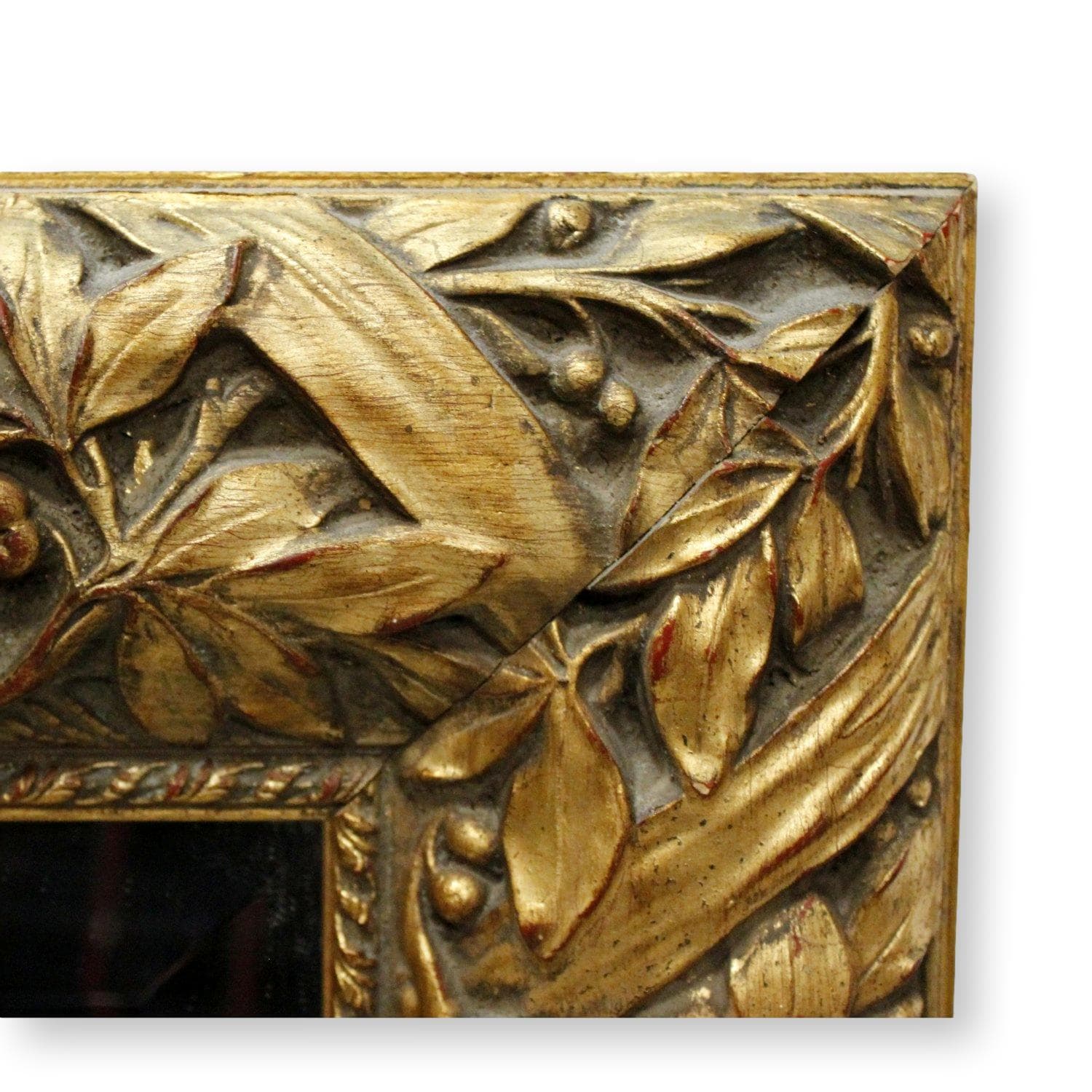 DeNanzio Leaf & Berry Gilt Beveled Mirror - Thumbnail 2