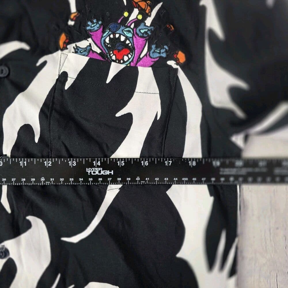 2024 Disney Parks Adults Small Halloween Stitch Camp Shirt - Thumbnail 9