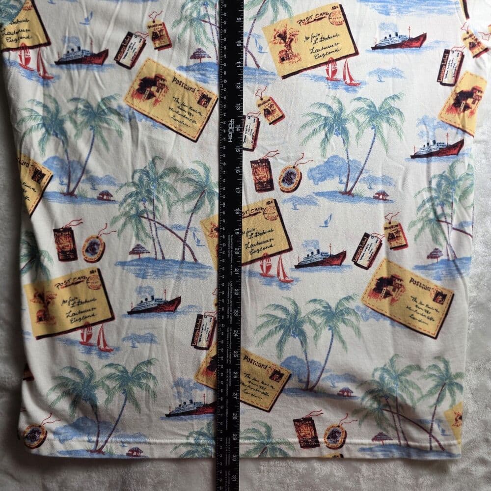 Daniel Cremieux Men's White Floral Short Sleeve Polo Shirt - Thumbnail 9