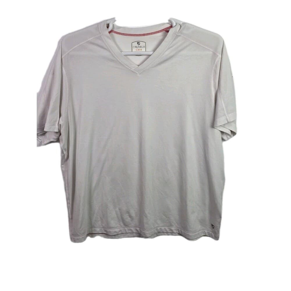 Cremieux Club 38 Performance Men's‎ XL White Short Sleeve Shirt - Thumbnail 2