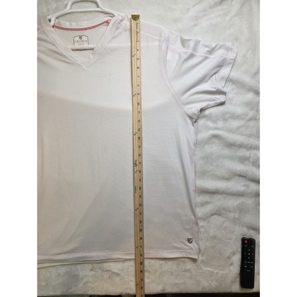 Cremieux Club 38 Performance Men's‎ XL White Short Sleeve Shirt - Thumbnail 9