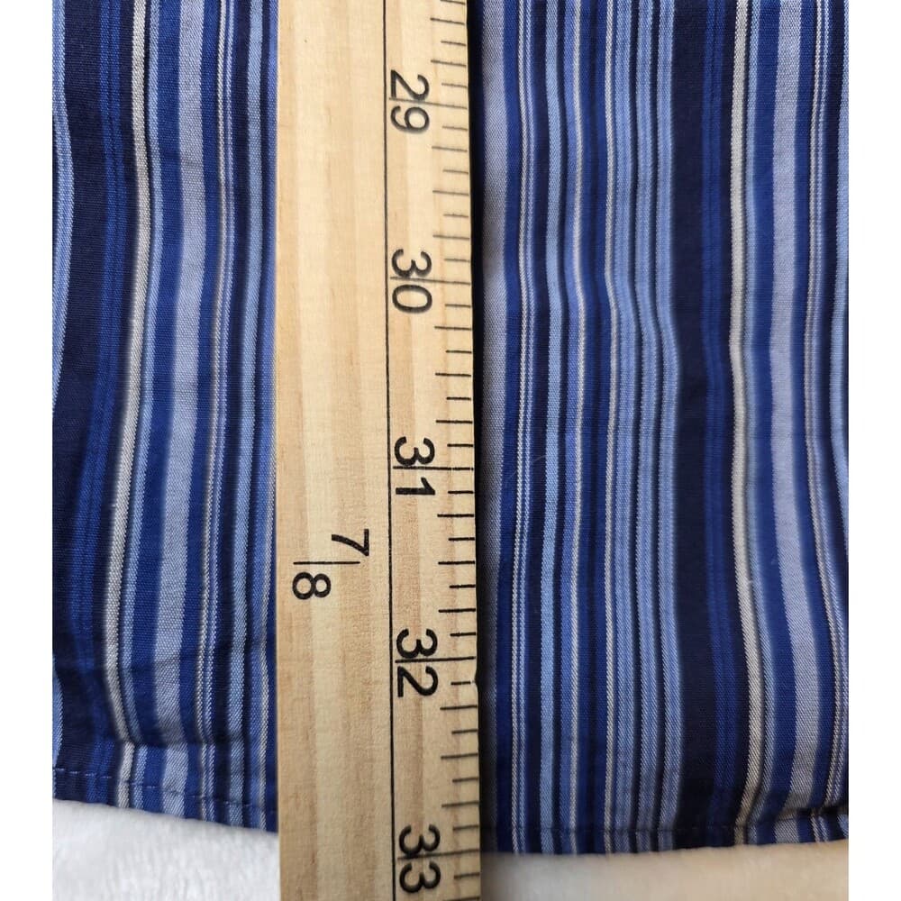Daniel Cremieux Classics ‎ XXL Men's Blue Multicolor Striped Long Sleeve Shirt. - Thumbnail 9