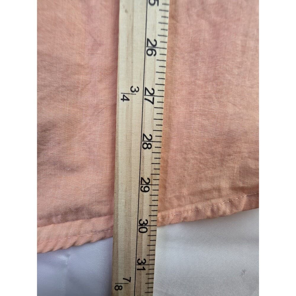 Izod Shirt Men's XL Peach Long Sleeve Button‎ Up Shirt - Thumbnail 9