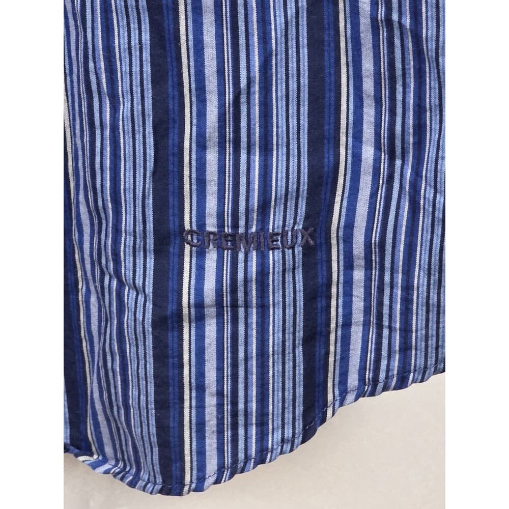 Daniel Cremieux Classics ‎ XXL Men's Blue Multicolor Striped Long Sleeve Shirt. - Thumbnail 6