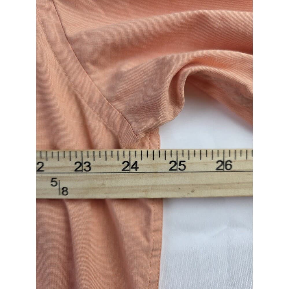 Izod Shirt Men's XL Peach Long Sleeve Button‎ Up Shirt - Thumbnail 7