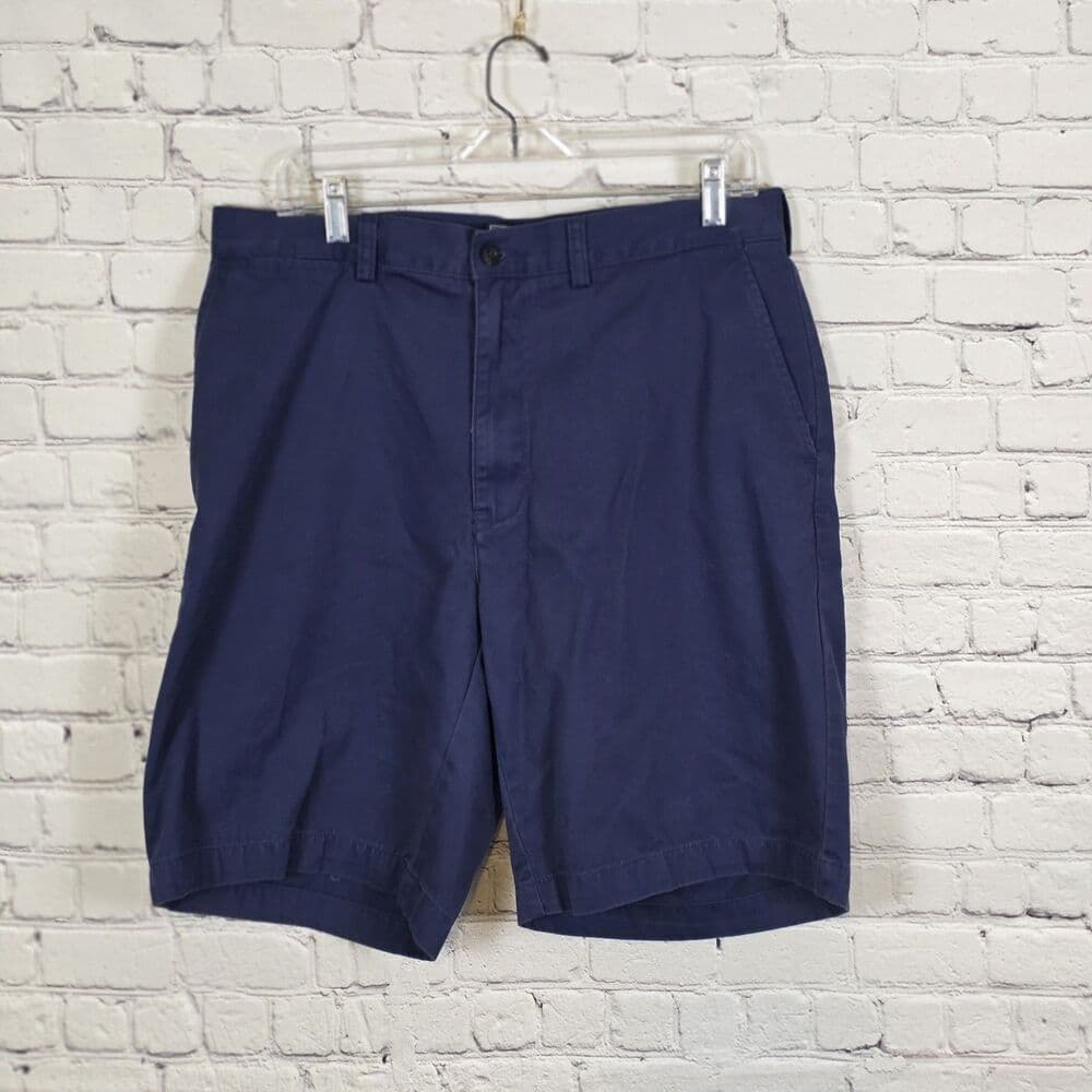 Polo Ralph Lauren Men's 34 BlueTwill Casual Classic Chino Shorts - Thumbnail 11