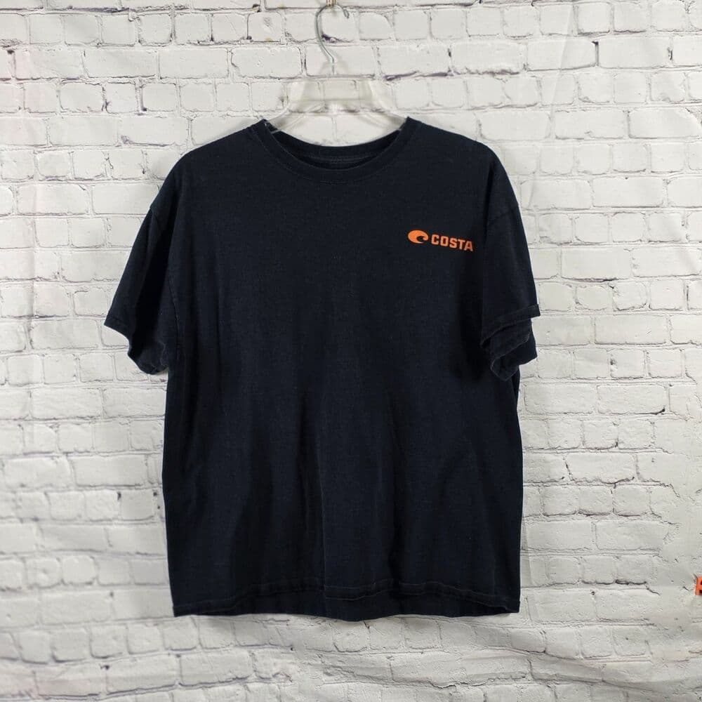 Costa Del Mar Men's XL Navy Blue"Born On The Water" Short Sleeve T-Shirt - Thumbnail 8
