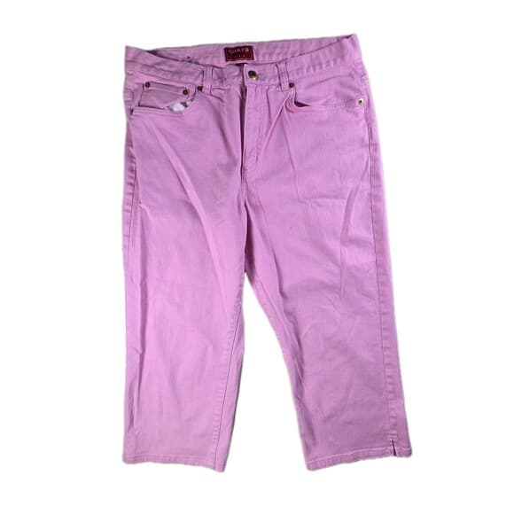 Chaps Ralph Lauren Women's Sz 12 Pink Denim Pants - Thumbnail 11