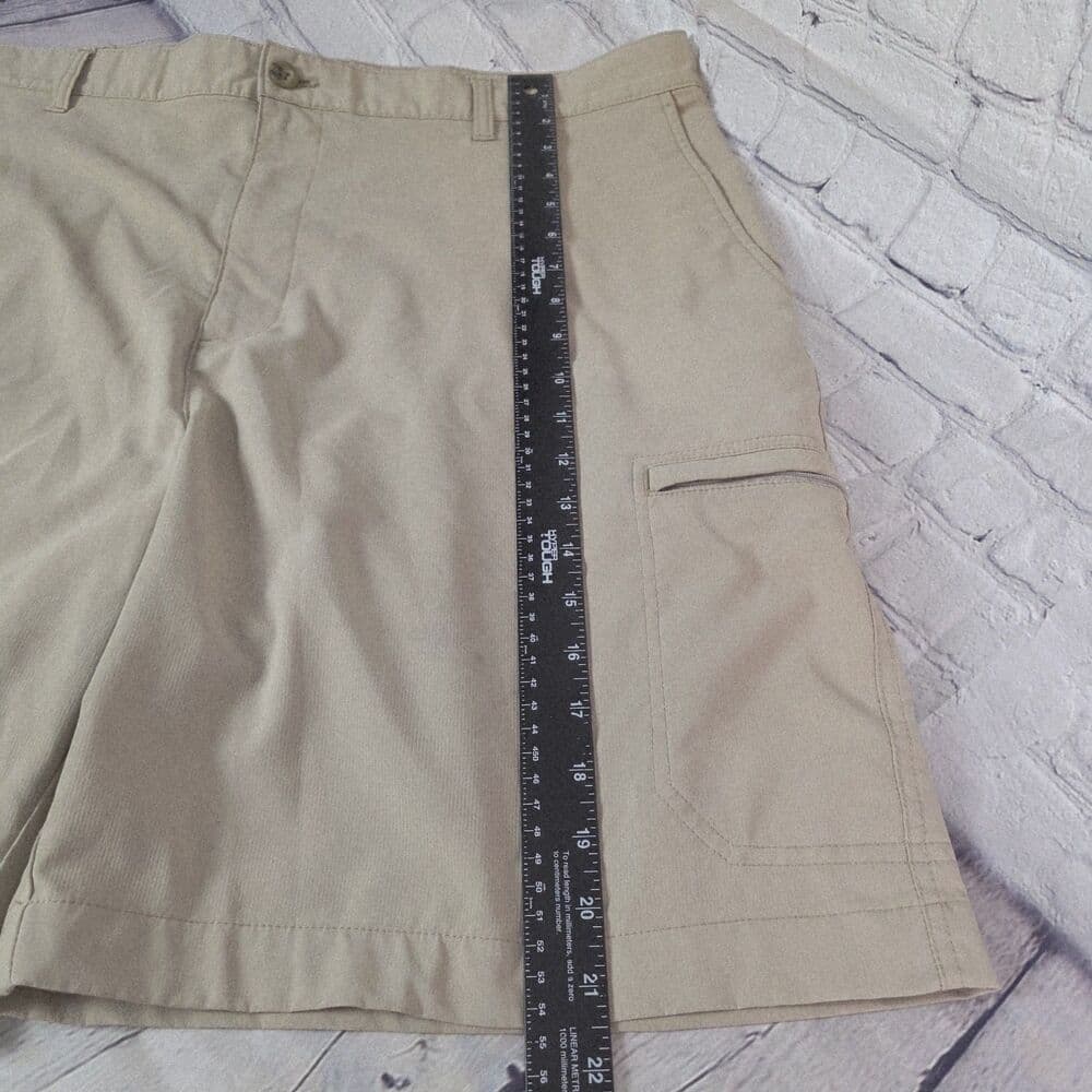 Chaps Men's 40 Tan Cargo Stretch Performance Golf Shorts - Thumbnail 7