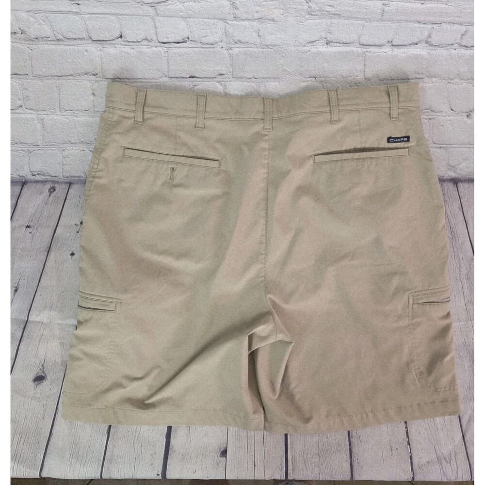 Chaps Men's 40 Tan Cargo Stretch Performance Golf Shorts - Thumbnail 8