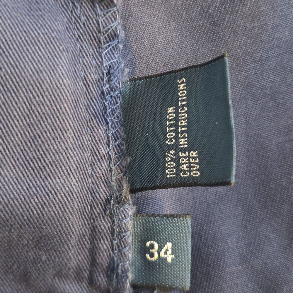 Polo Ralph Lauren Men's 34 BlueTwill Casual Classic Chino Shorts - Thumbnail 2