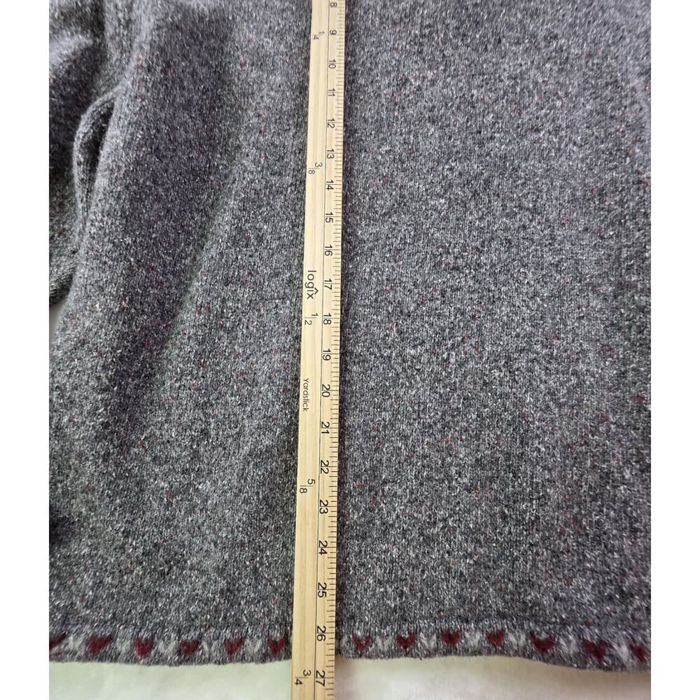 Woolrich Women's‎ Charcoal Heather Wool 1/4 Zip Size XXL Pullover - Thumbnail 7