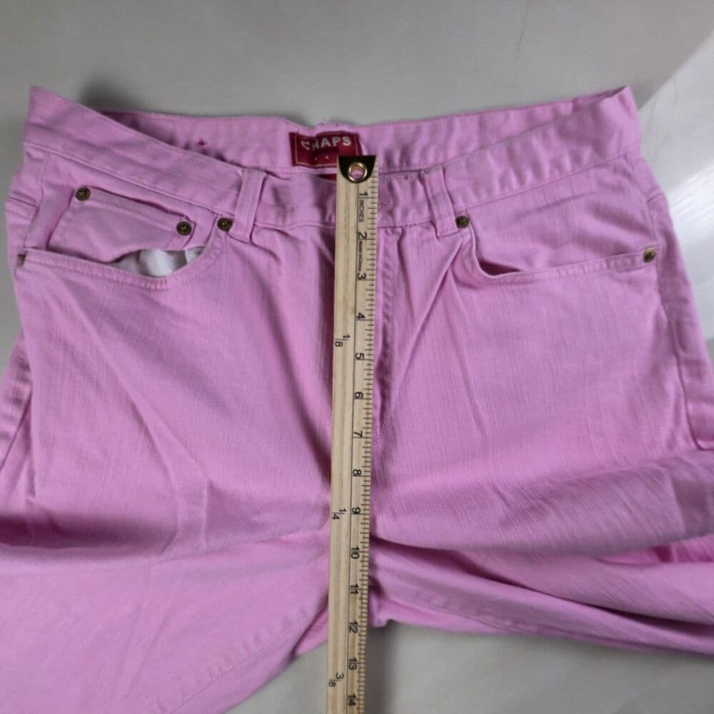Chaps Ralph Lauren Women's Sz 12 Pink Denim Pants - Thumbnail 7