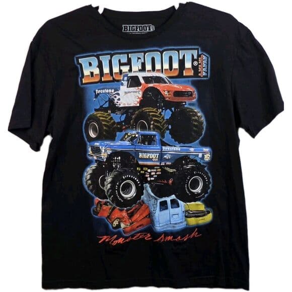 Bigfoot The Original Monster Truck Men's Large Short‎ Sleeve T-Shirt - Thumbnail 7