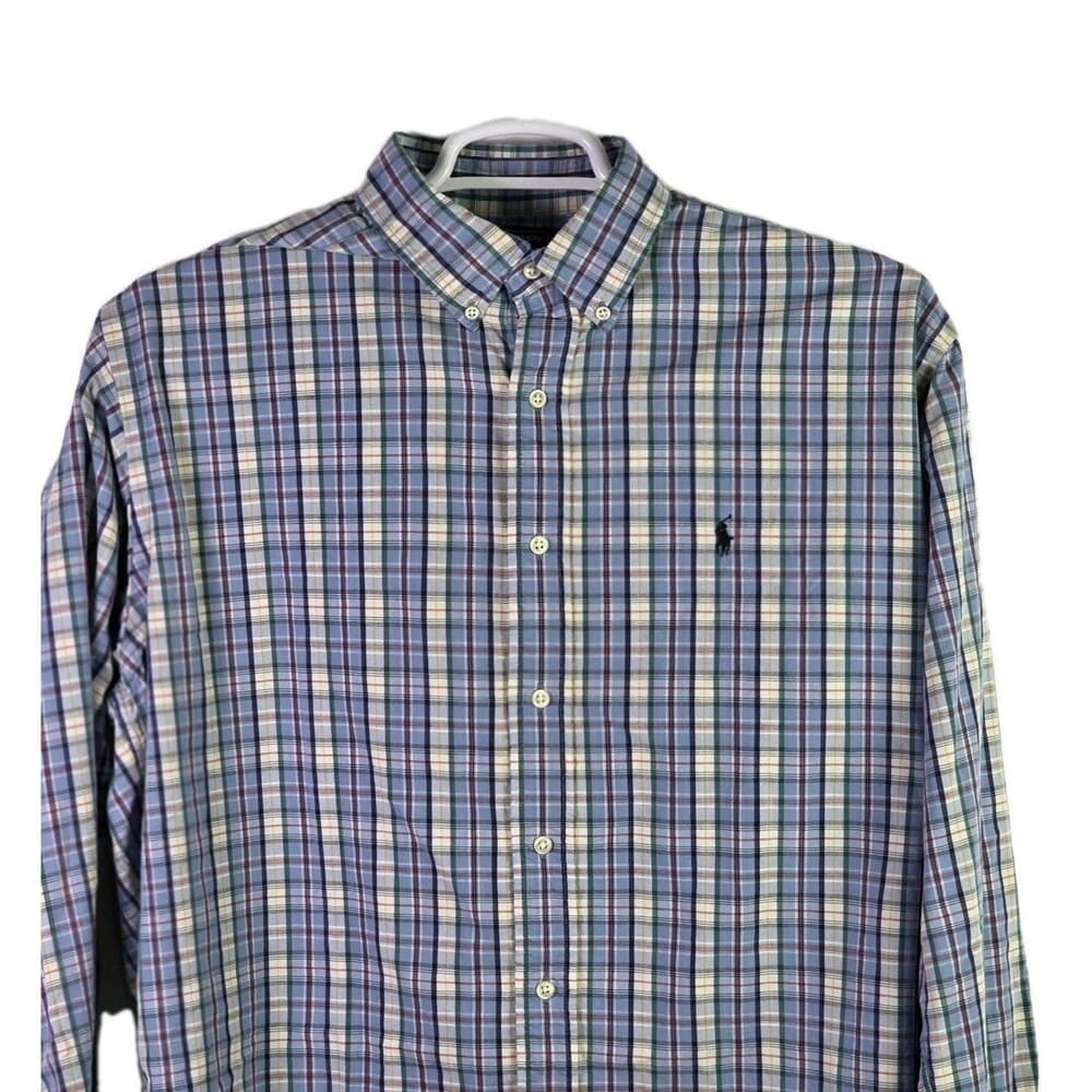 Vintage Polo Ralph Lauren Men's Large Multicolored Shirt