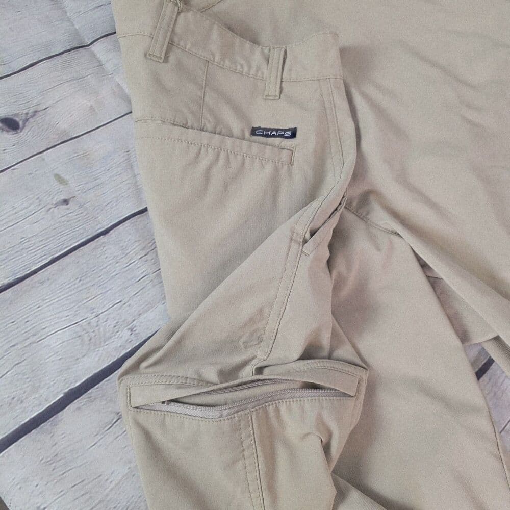 Chaps Men's 40 Tan Cargo Stretch Performance Golf Shorts - Thumbnail 6