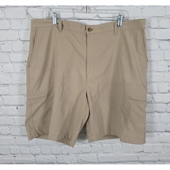 Chaps Men's 40 Tan Cargo Stretch Performance Golf Shorts - Thumbnail 12