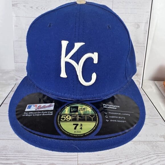 New Era 59FIFTY Kansas City‎ Royals Blue Fitted 7 3/4 Cap - Thumbnail 5