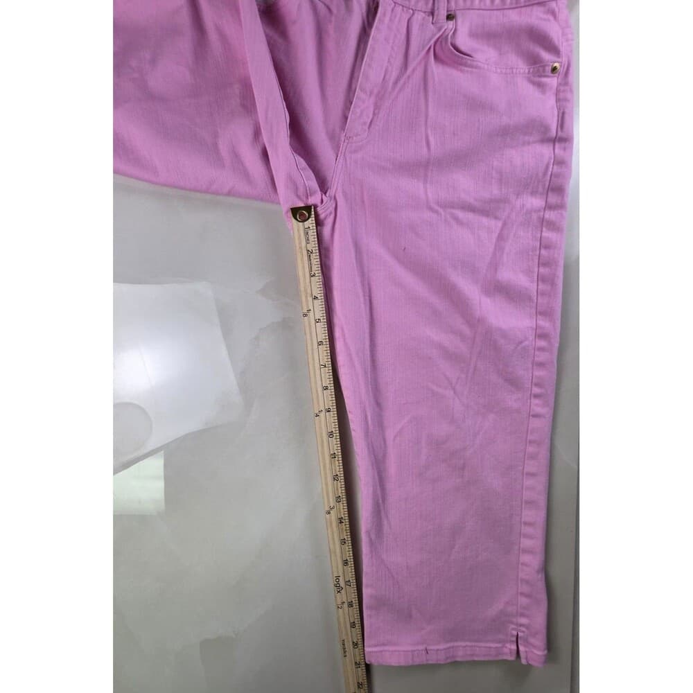 Chaps Ralph Lauren Women's Sz 12 Pink Denim Pants - Thumbnail 4