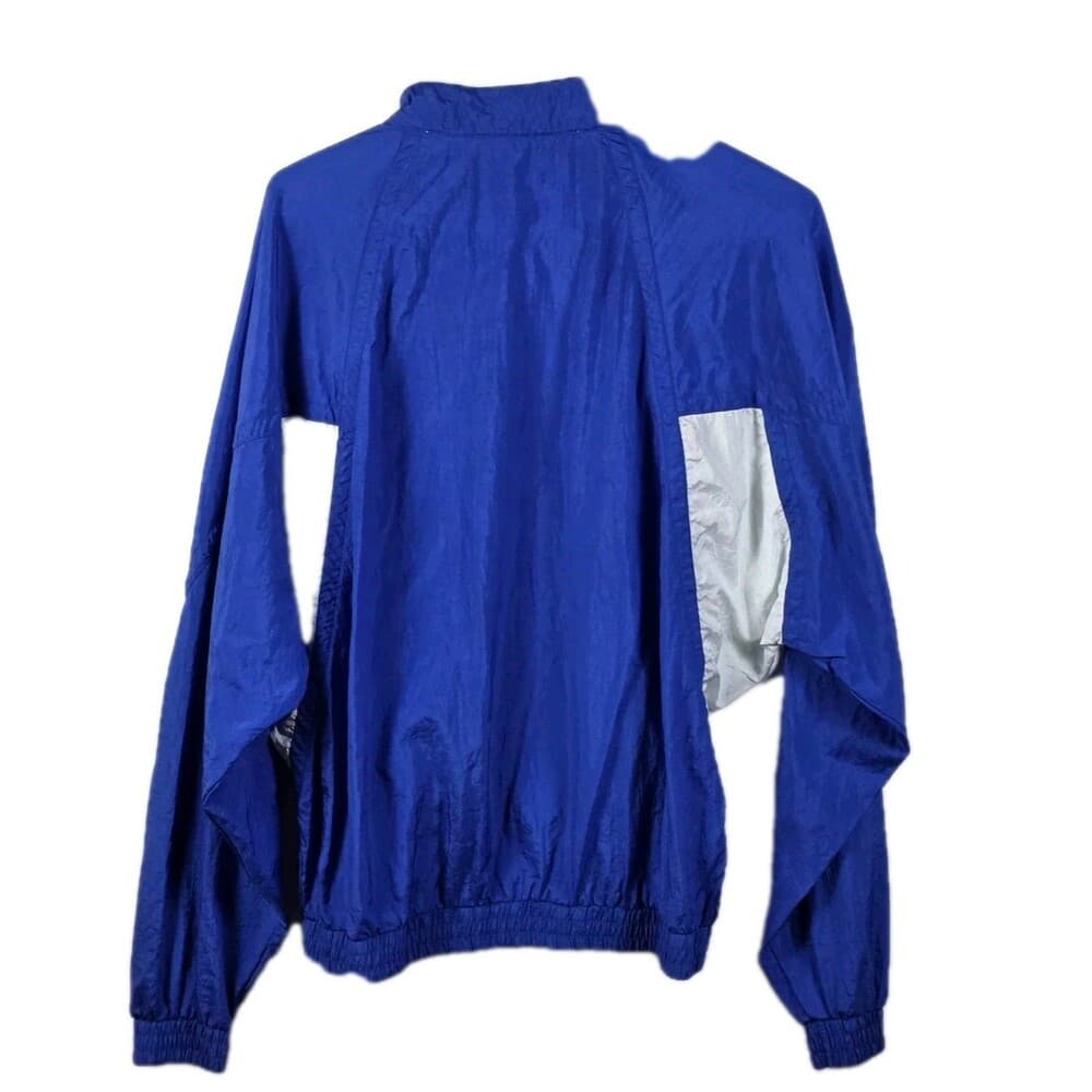 Vintage 90s Nike Elite Men's Large Blue / White Windbreaker - Thumbnail 6