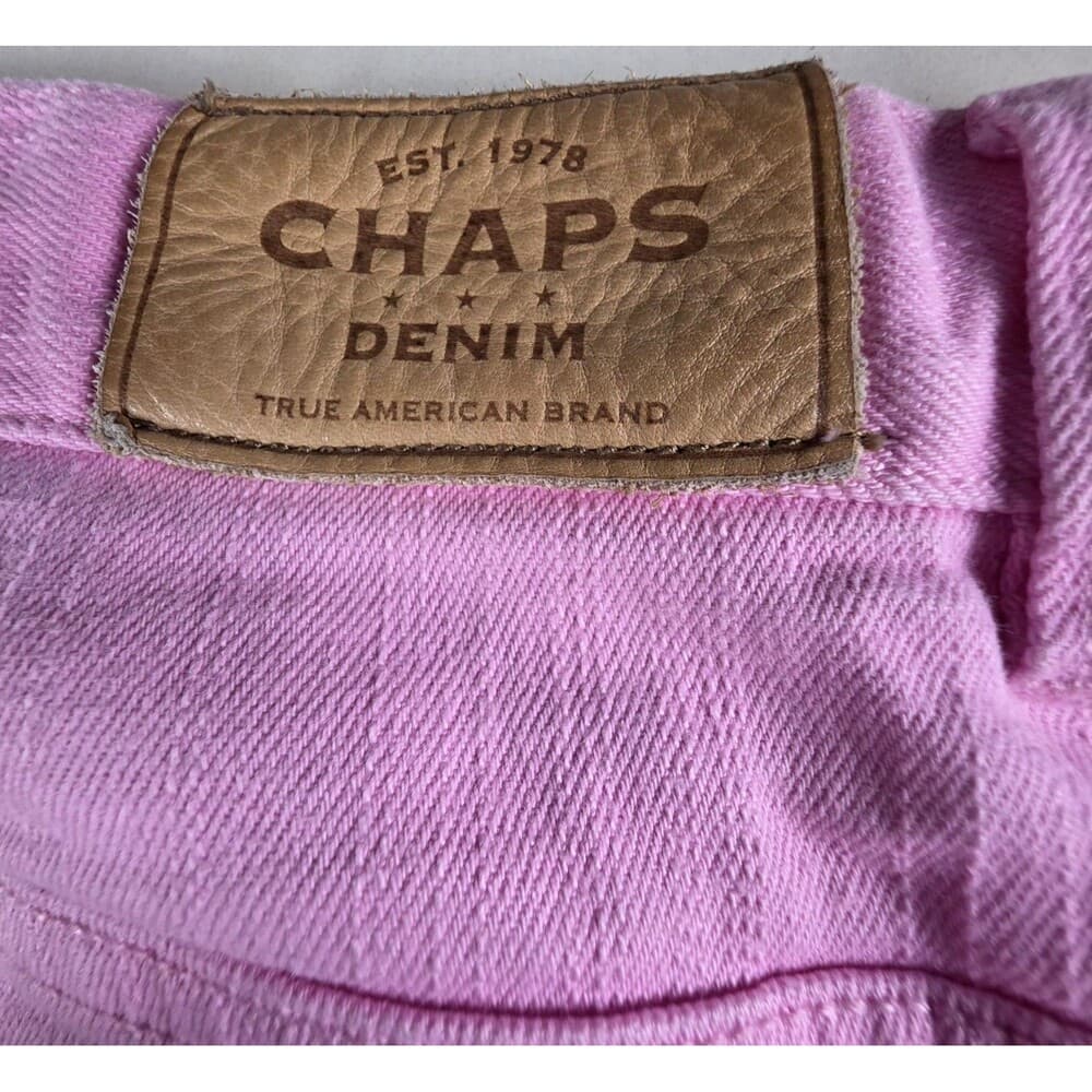 Chaps Ralph Lauren Women's Sz 12 Pink Denim Pants - Thumbnail 9