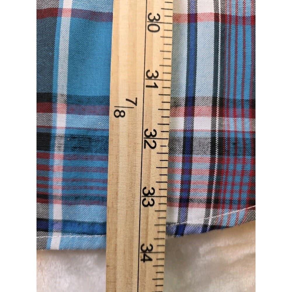 Red Ape Men's 5XL Down Shirt Plaid Long‎ Sleeve Button Up Shirt - Thumbnail 8