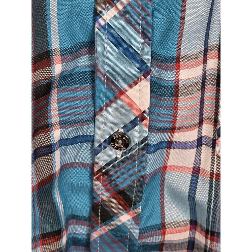 Red Ape Men's 5XL Down Shirt Plaid Long‎ Sleeve Button Up Shirt - Thumbnail 5