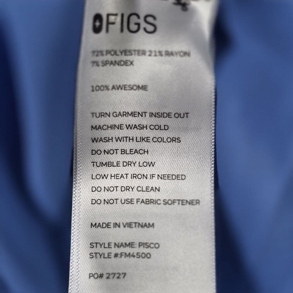 FIGS Technical Pisco Men's XXL Blue Scrub Pants FM4500 - Thumbnail 3