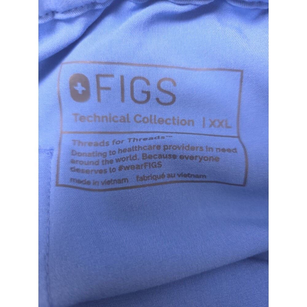 FIGS Technical Pisco Men's XXL Blue Scrub Pants FM4500 - Thumbnail 2