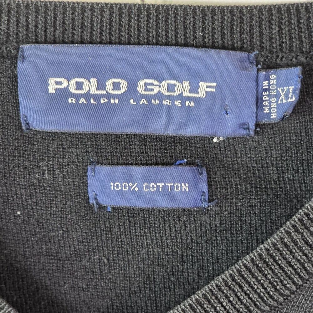 Ralph Lauren Women's XL Black V-Neck Sweater - Thumbnail 3