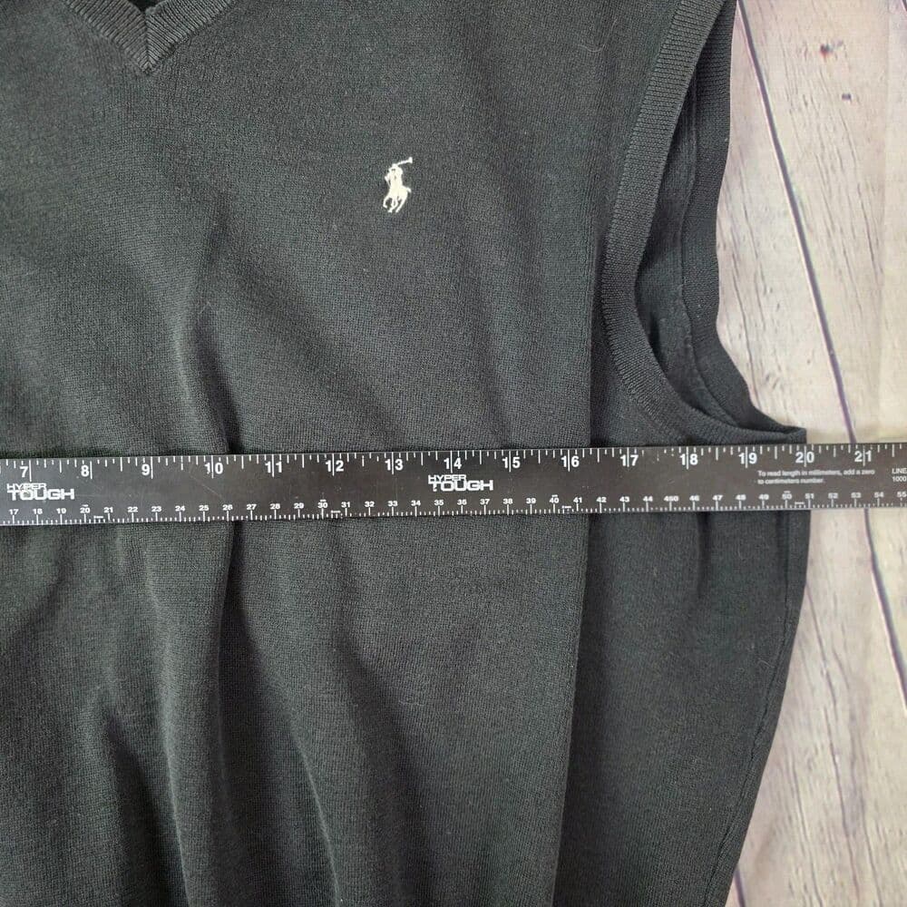 Ralph Lauren Women's XL Black V-Neck Sweater - Thumbnail 5