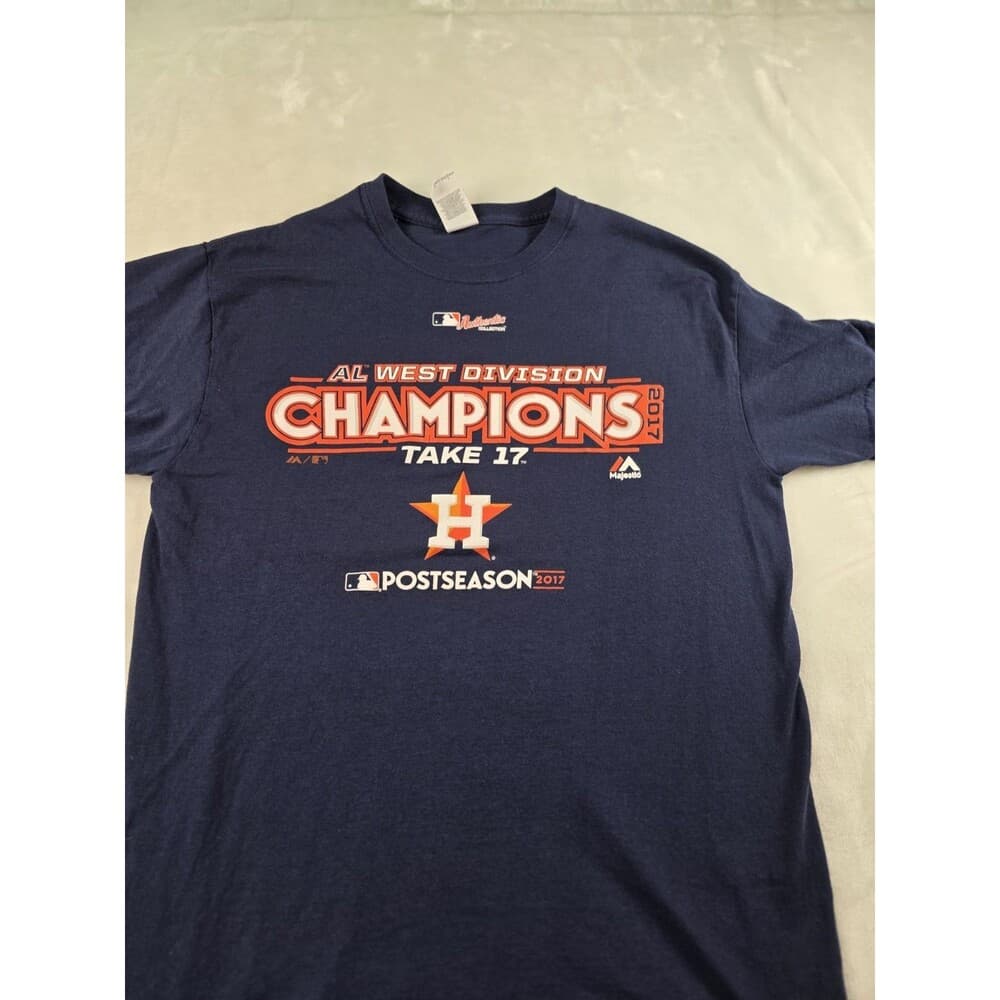 Houston Astros AL West Division Champions‎ Men's Medium Short Sleeve T-Shirt