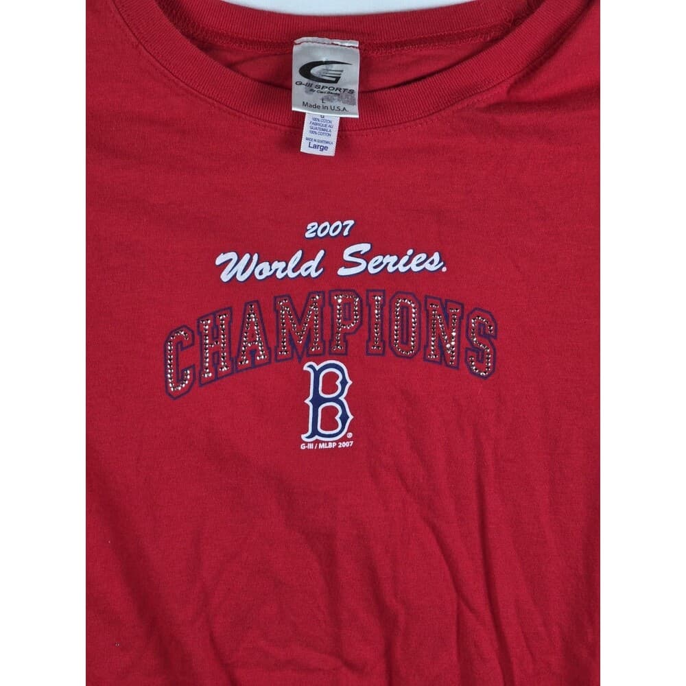 BOSTON RED SOX'S Women Large "World Series Champions‎ 2007" T-Shirt
