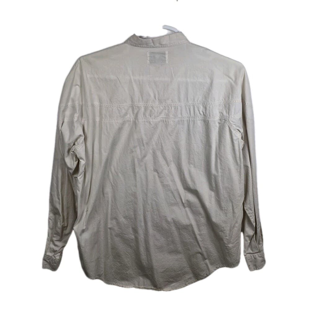 Jeans Wear Trent Men's XL Cream Color Long Sleeve Button Up Shirt - Thumbnail 3