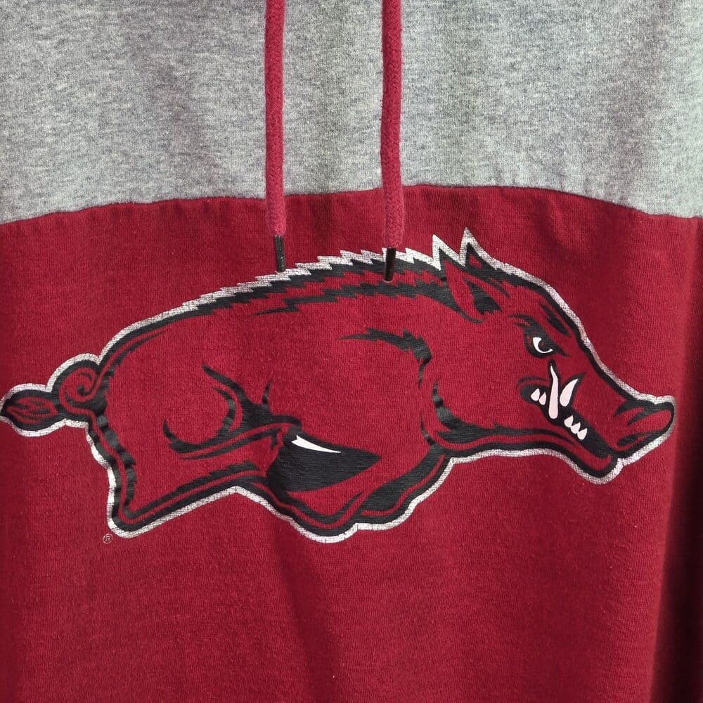 Colosseum Sweatshirt Women's‎ XL Red Arkansas Razorbacks Long Sleeve Hoodie