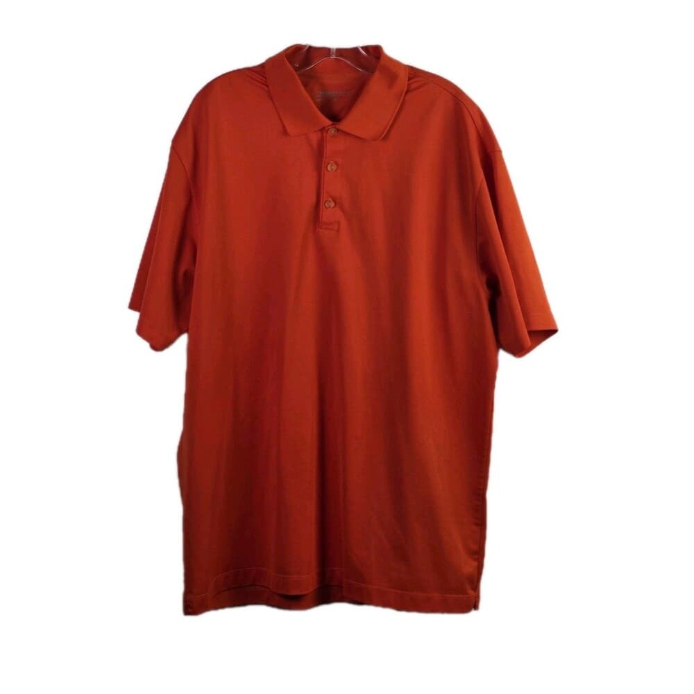 Nike Dri Fit Mens XL Orange Golf Performance Stretch Short Sleeve Polo Shirt - Thumbnail 13