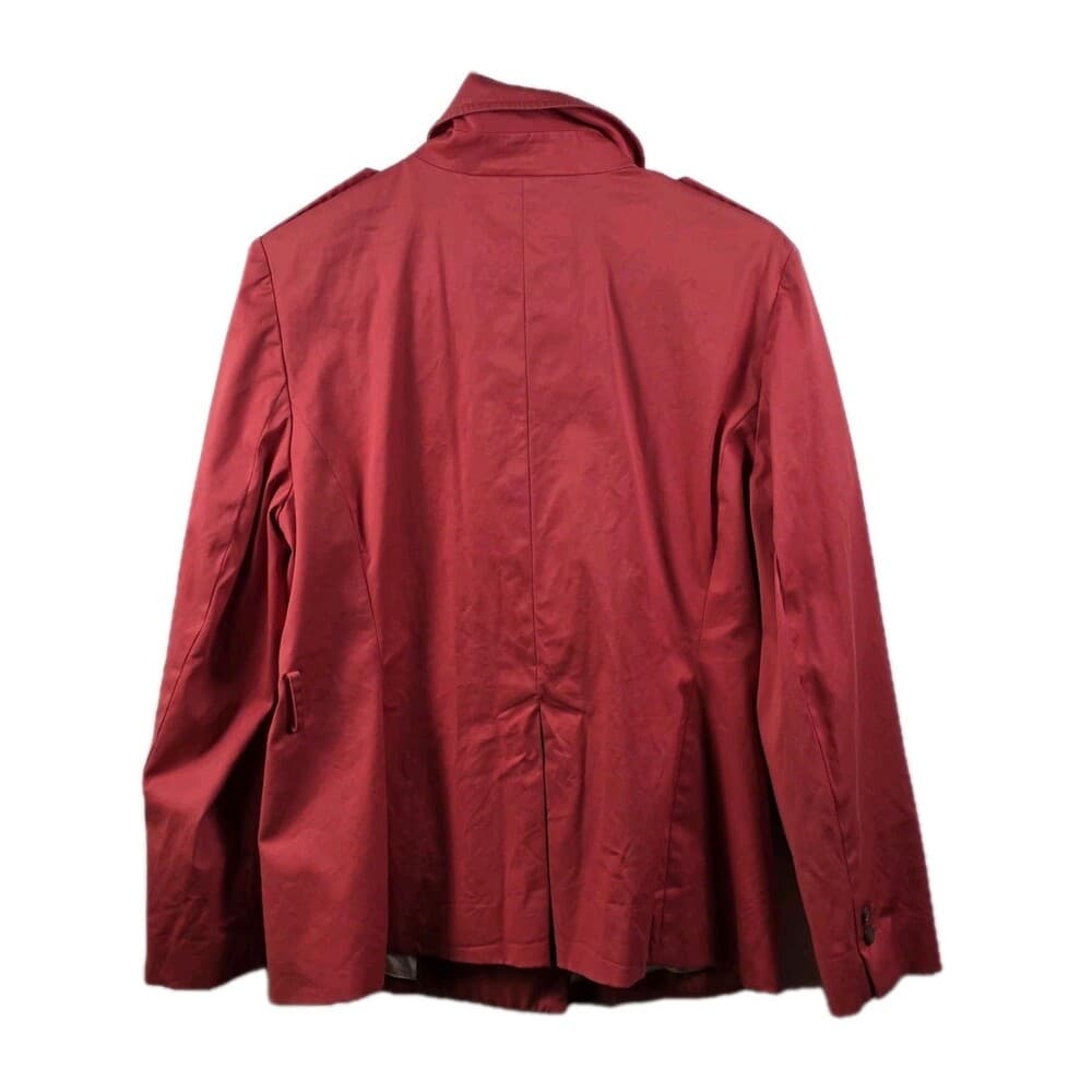 Brooks Brothers Blazer Women 8 Red Corduroy Fitted Traditional 3 Pocket Academic - Thumbnail 8