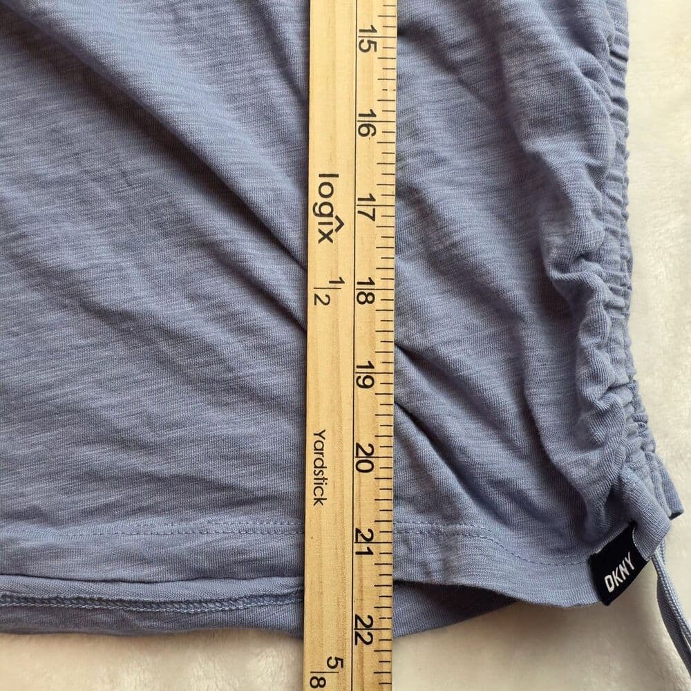DKNY Women's XL Blue Long‎ Sleeve Blouse - Thumbnail 5